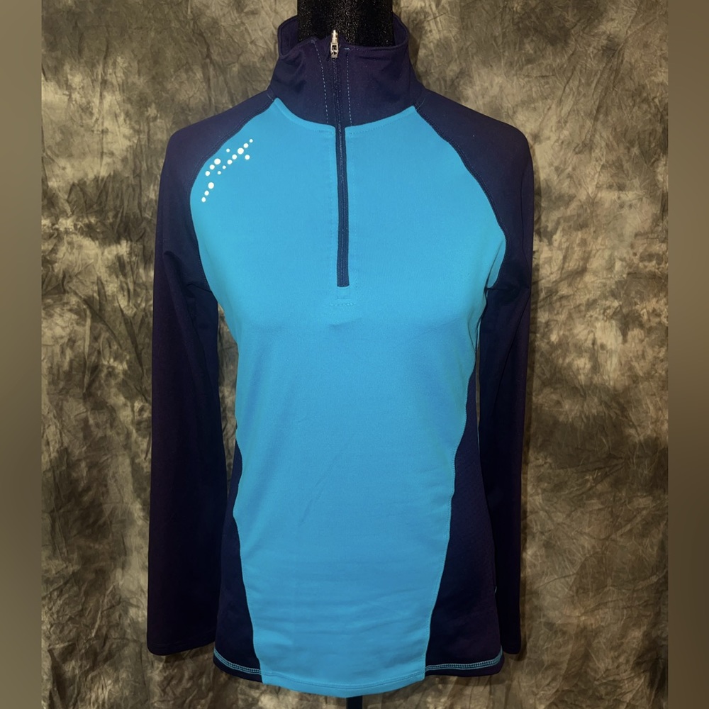 Champion long sleeve three quarter zip running size XS